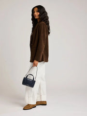 Haven Mini Crossbody Bag in Croc-Embossed
