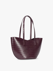 Haven Tulip Tote in Croc-Embossed