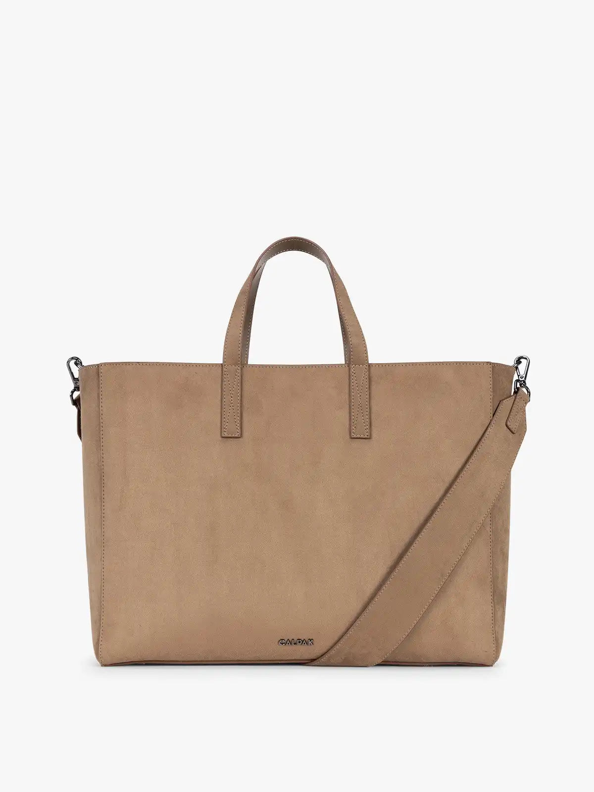 Haven 16" Laptop Tote in Vegan Suede
